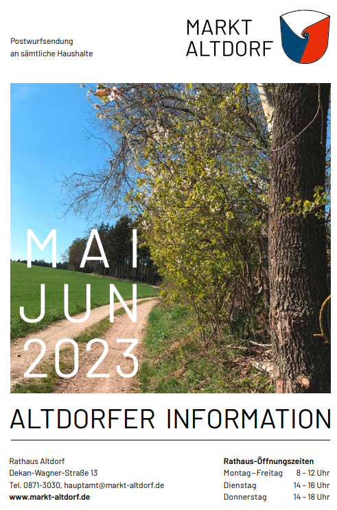 Titelseite Infoblatt Mai Juni 2023
