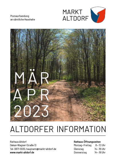 Titelseite Infoblatt MärzApril 2023